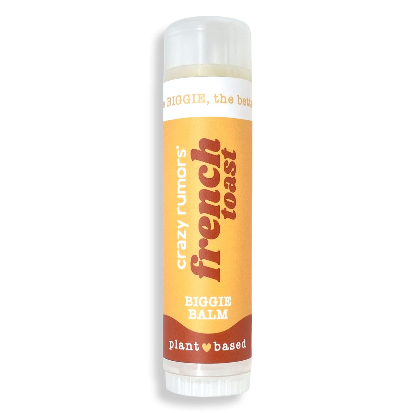 Crazy Rumors Biggie French Toast Flavored All Natural, Plant Based Lip Balm to Moisturize and Nourish your Lips - French Toast tube 0.6 oz (4x Larger Beauty and Personal Care Crazy Rumors