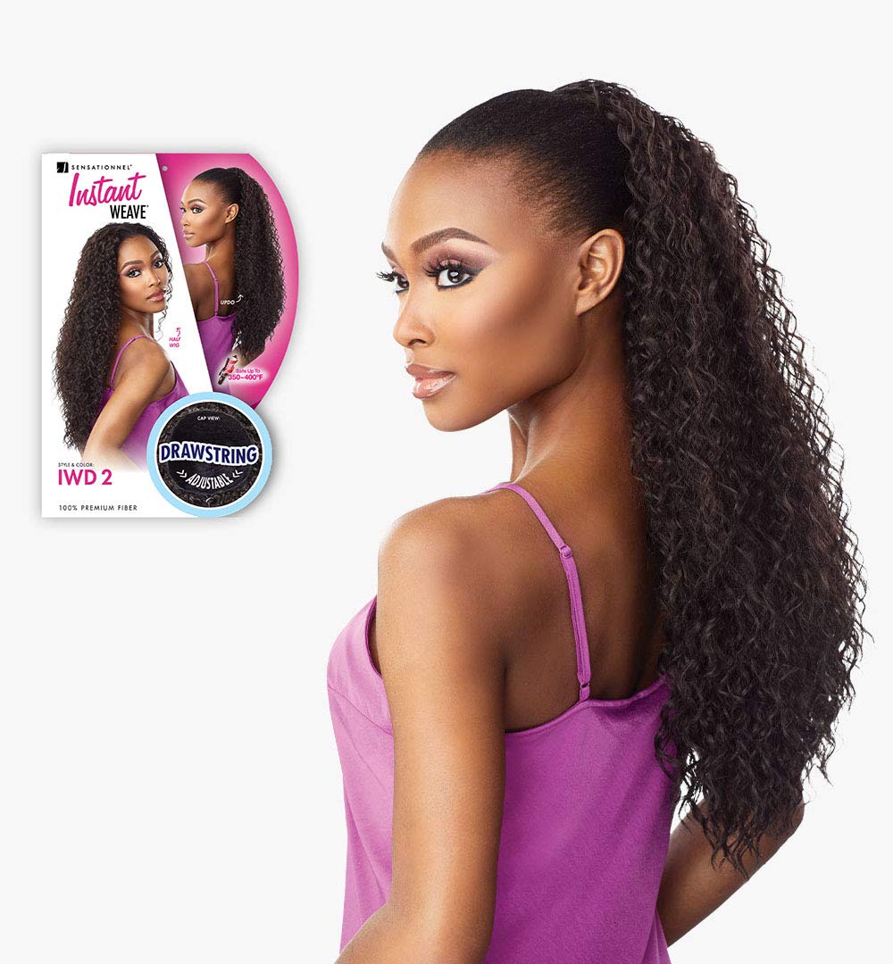 Sensationnel Instant Weave Half Wig-2, 1B OFFBLACK