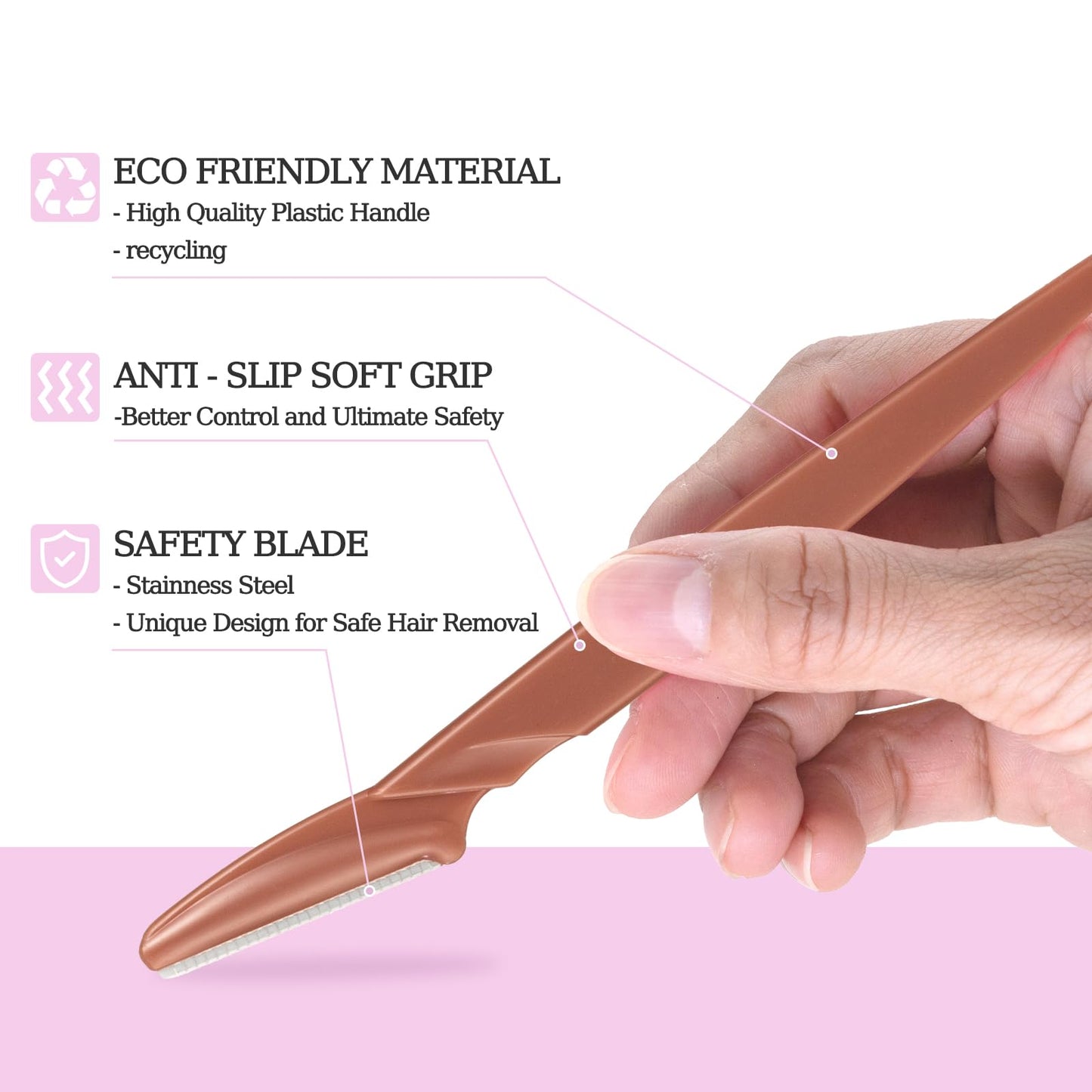 40pcs Eyebrow Razor for Women, Face Shaver Kit Dermaplaning Tool for Peach Fuzz Removal, Stainless Steel Blades with Protective Covers | Eyebrow Beauty and Personal Care CICINUJOY