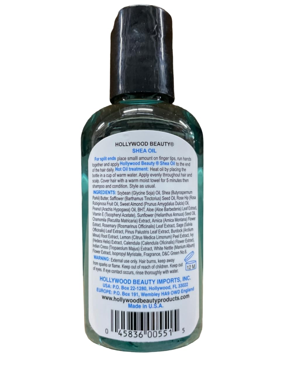 Hollywood Beauty Shea Oil, 2 oz (Pack of 2) Beauty & Personal Care Hollywood Beauty