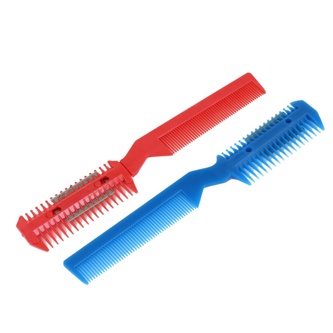 Ruilogod Replacement Razor Blade Dual End Hair Comb Trimmer Cutter Red Blue (id: 933 c11 2fd 2e6 538 Beauty and Personal Care Ruilogod