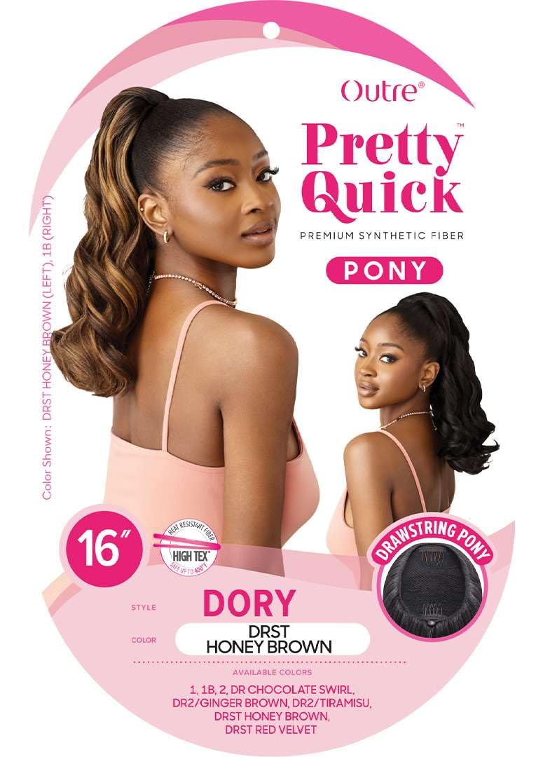 Outre Pretty Quick - Drawstring Pony - Dory (DR CHOCOLATE SWIRL)