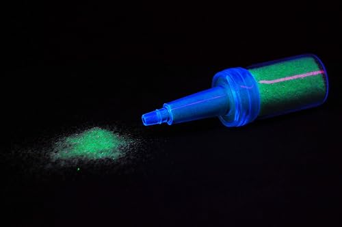 UV Blacklight Reactive Cosmetic Face & Body Glitter Powder (10 Gram Jars) (UV Shamrock Green) Beauty & Personal Care DIRECTGLOW LLC