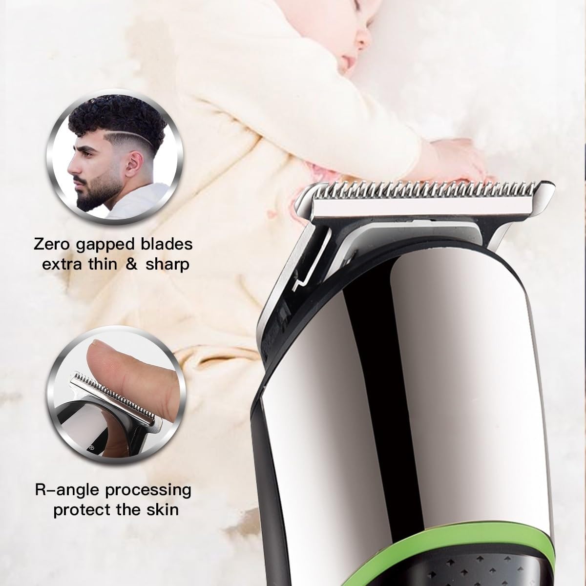 GLESVOWIO Hair Clippers for Men Hair Trimmer Professional Barber Rechargeable Hair Cutting Machine Cordless Haircut Machine Adjustable Trimmer for Men Beauty and Personal Care GLESVOWIO