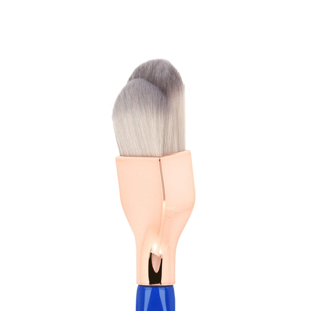 Bdellium Tools Professional Makeup Brush - Golden Triangle 951 Small Slanted Double Dome Blender - With All Vegan and Soft Synthetic Fibers,