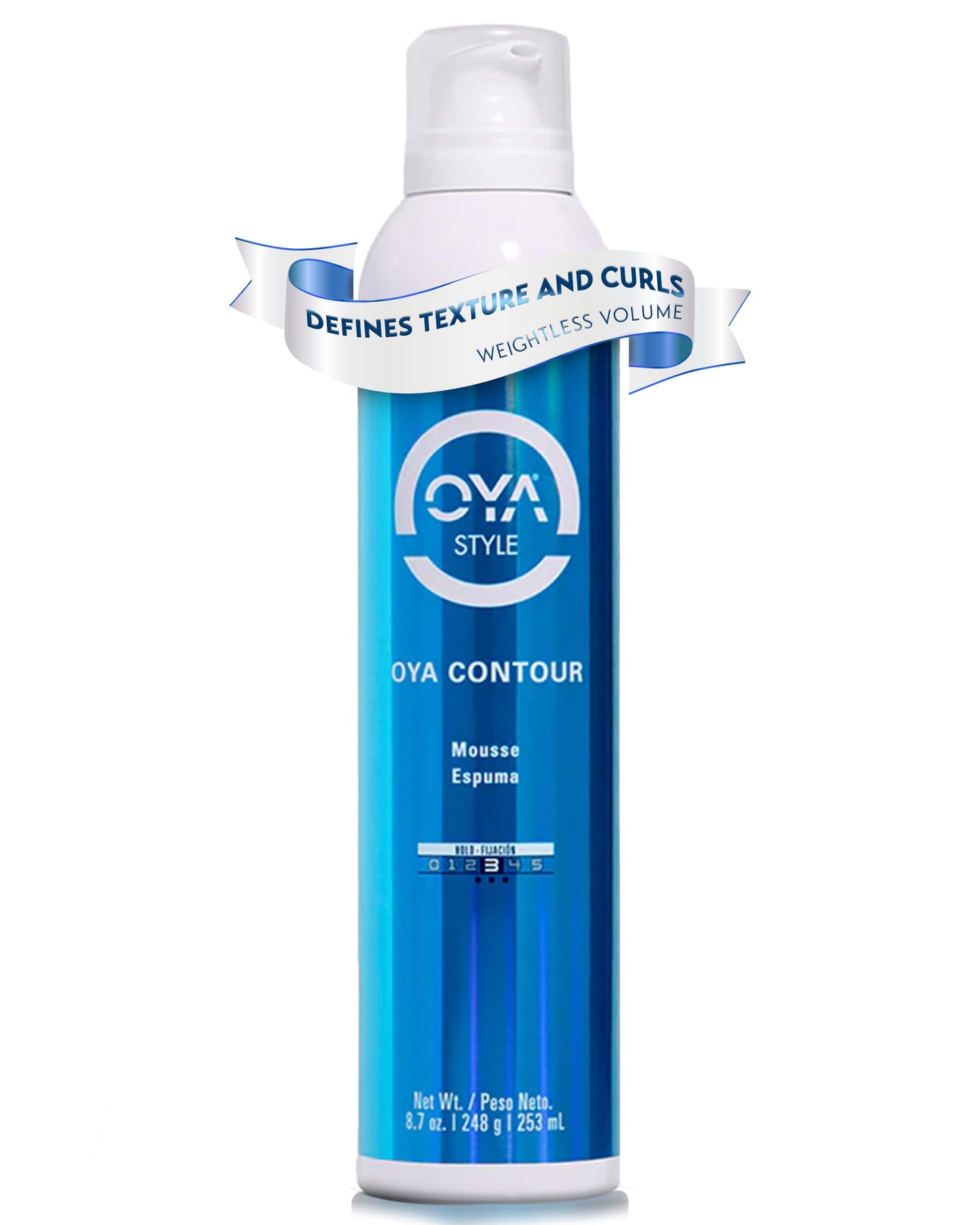 OYA CONTOUR Moisturizing Hair Mousse - Nourishing Volumizing Styling Foam for Curly & Wavy Hair - Defines Curls, Smooths Frizz, Boosts Shine & Bounce Beauty & Personal Care OYA