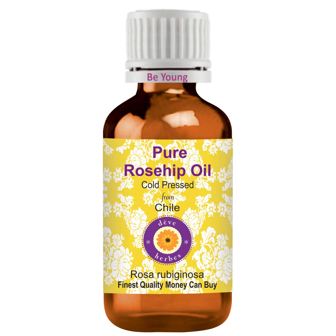 dève herbes Pure Rosehip Oil (Rosa rubiginosa) Cold Pressed 100ml (3.38oz) Beauty and Personal Care dève herbes