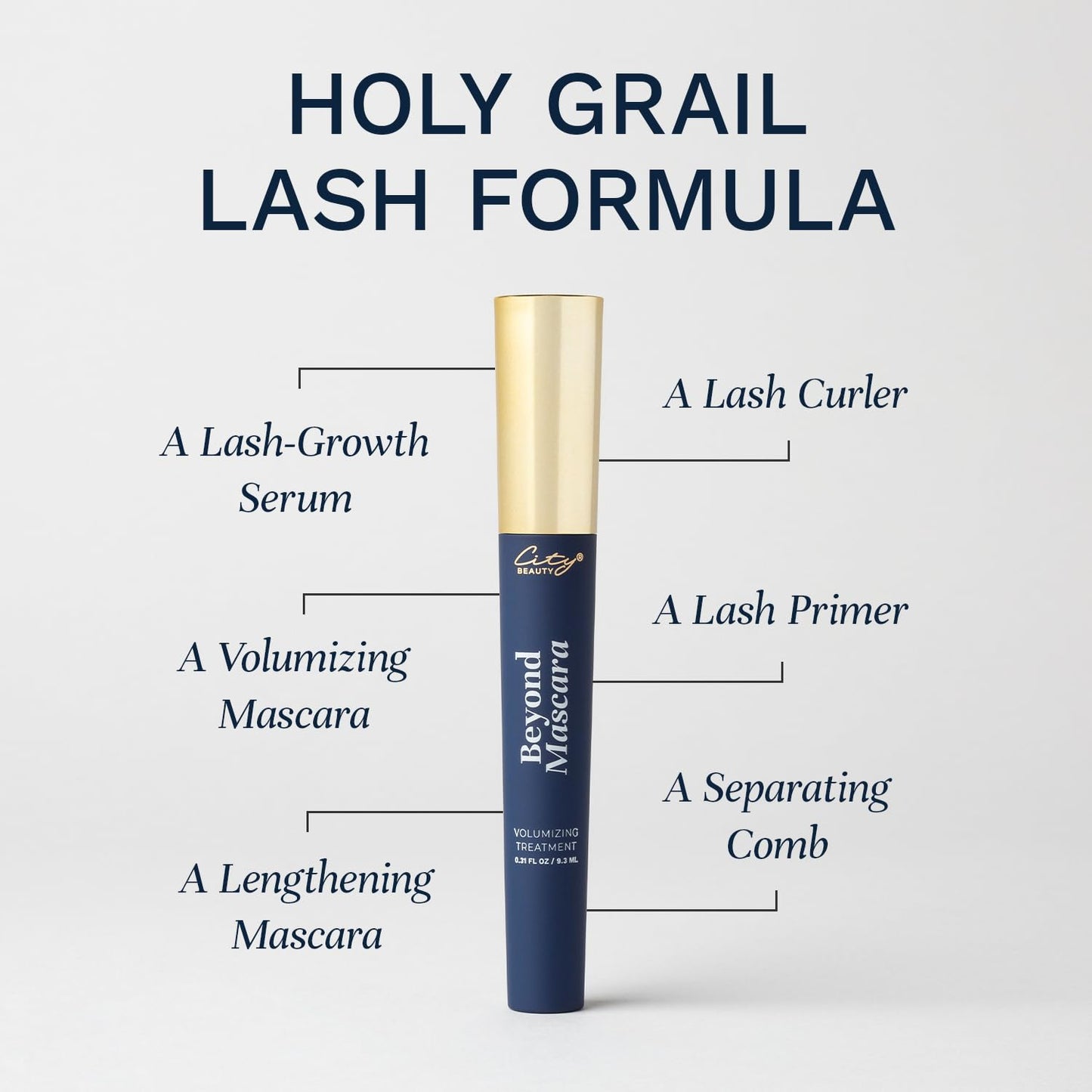 City Beauty Beyond Mascara - Volumizing Treatment - Nourish & Lengthen Lashes - Keratin & Biotin Promote Stronger, Thicker-Looking Eyelashes Beauty & Personal Care City Beauty