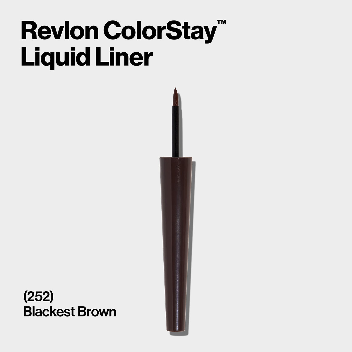Revlon ColorStay Liquid Eyeliner, Waterproof, Smudgeproof, Longwear Intense Eye Makeup with Fine Tip, Ophthalmologist Tested, Black Brown (252) Beauty & Personal Care REVLON