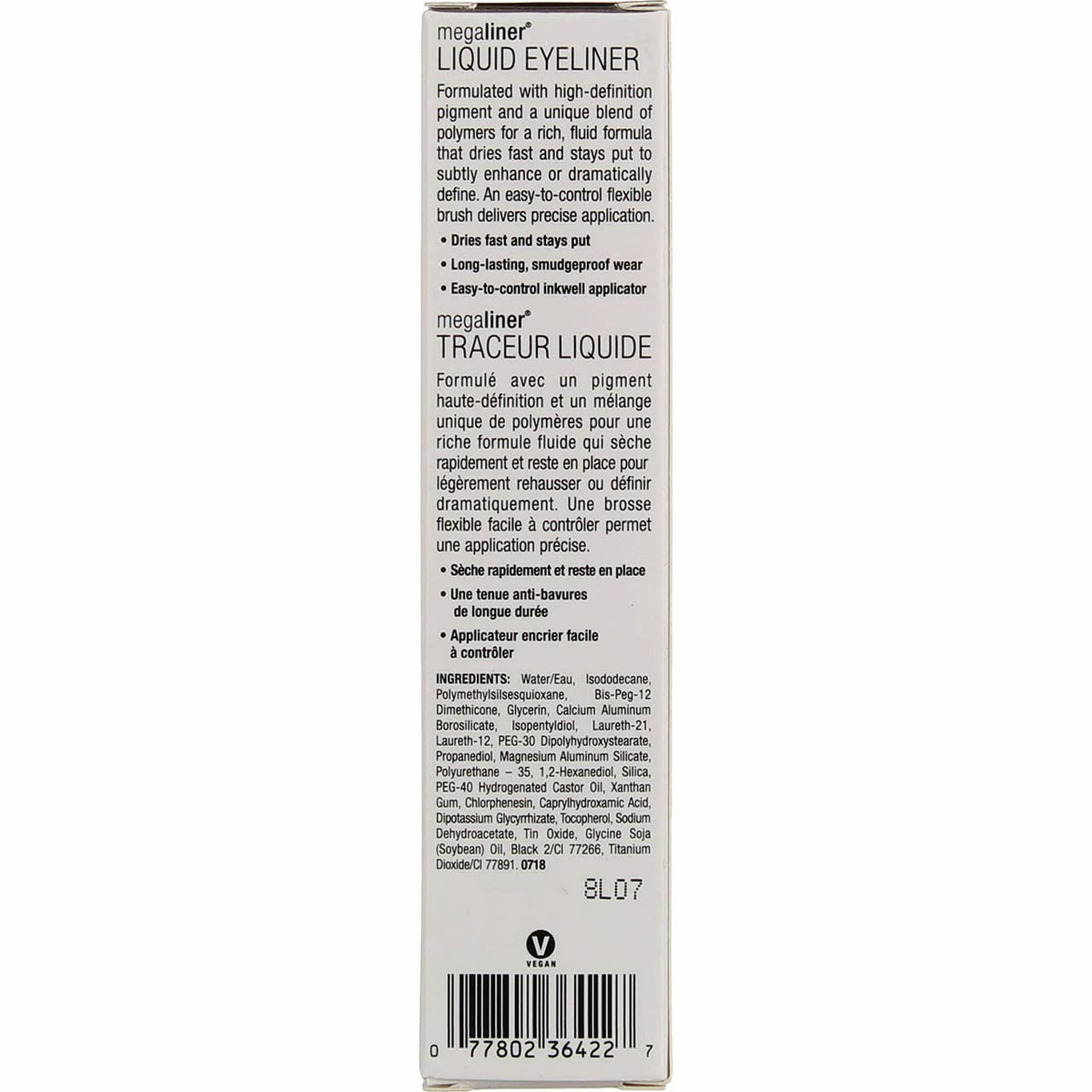 Wet N Wild MegaLiner Liquid Eyeliner Gun Metal (Pack of 4)4