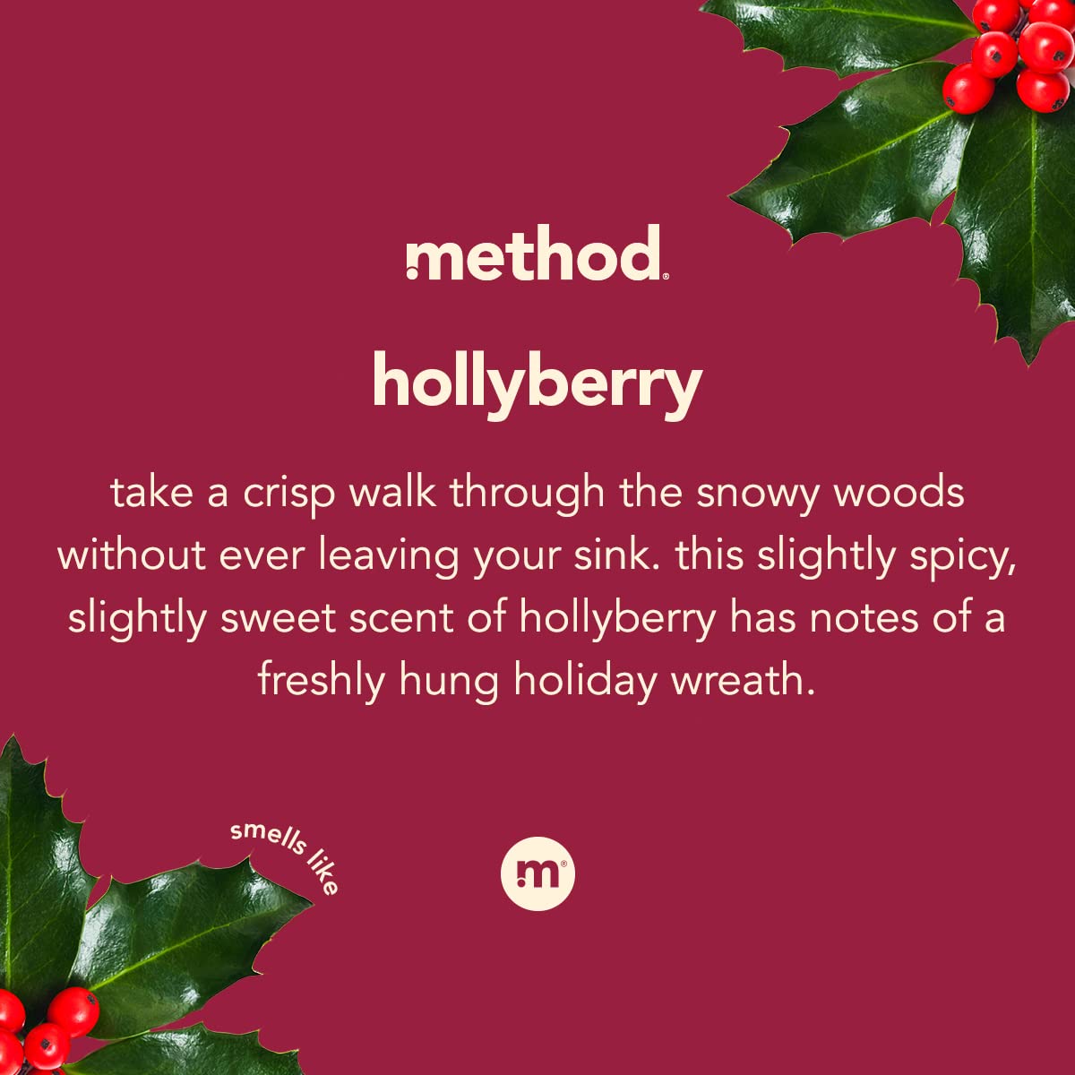 Method Foaming Hand Wash, Hollyberry, 10 Fl Oz (Pack of 1) Beauty & Personal Care Method