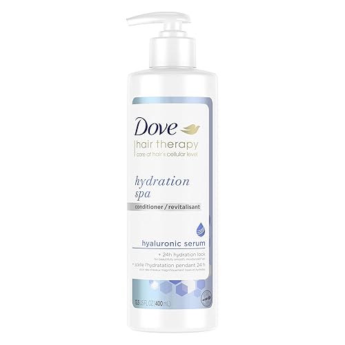 Dove Hair Therapy Conditioner for Dry Hair Hydration Spa Hair Conditioner with Hyaluronic Serum 13.5 fl oz Beauty & Personal Care Dove