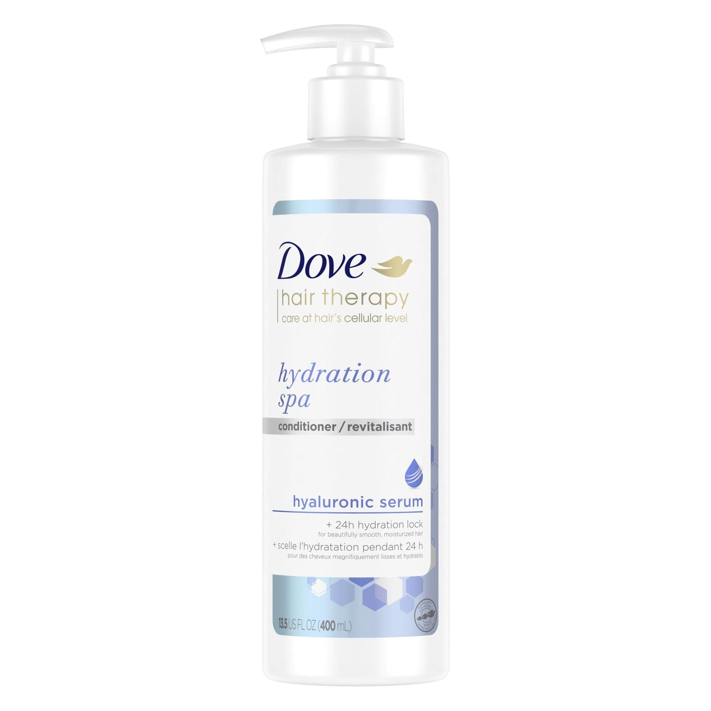 Dove Hair Therapy Conditioner for Dry Hair Hydration Spa Hair Conditioner with Hyaluronic Serum 13.5 fl oz Beauty & Personal Care Dove