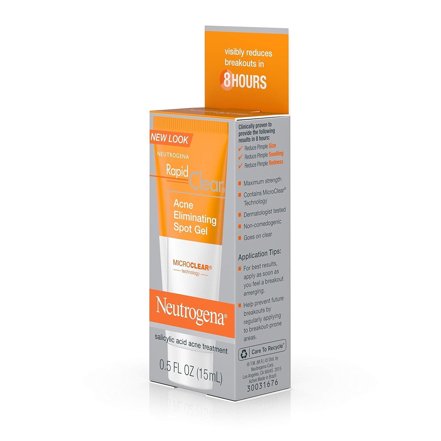 Neutrogena Rapid Clear Acne Eliminating Spot Treatment Gel with Witch Hazel and Salicylic Acid Acne Medicine for Acne-Prone Skin, 0.5 fl. oz (Pack Beauty & Personal Care Neutrogena