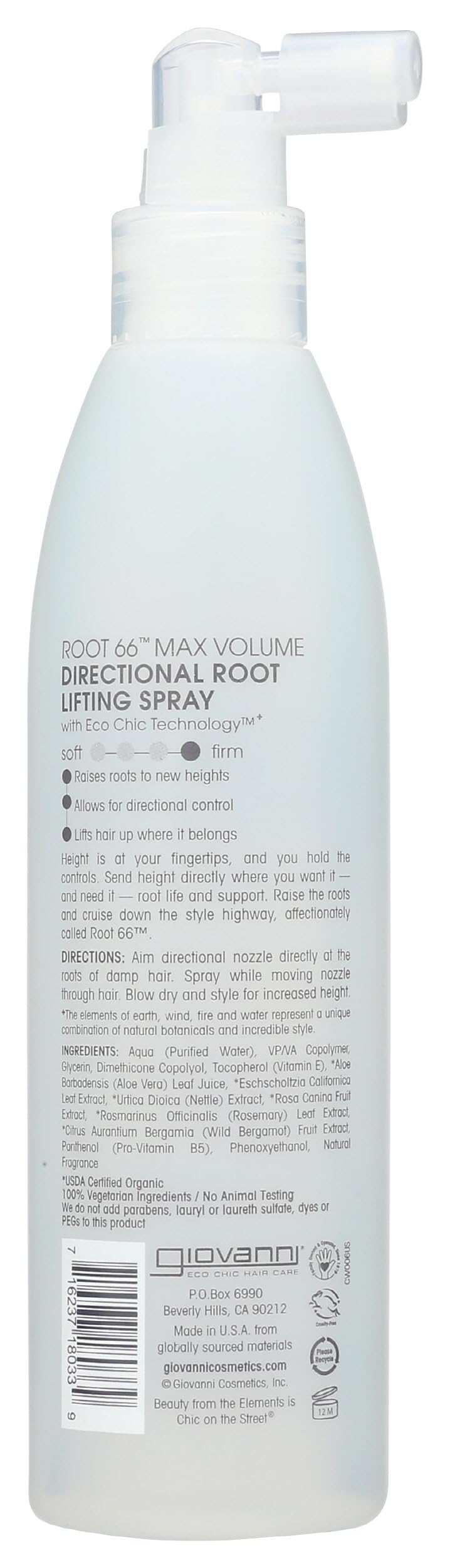 Giovanni, Root 66 Lifting Spray, 8.5 Fl Oz Beauty & Personal Care GIOVANNI