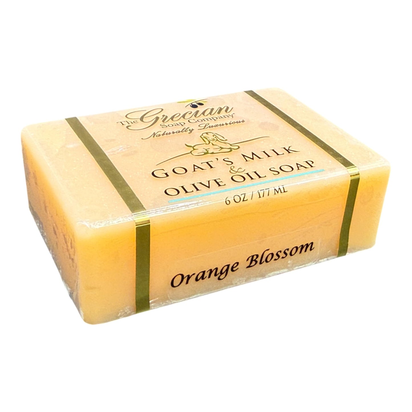 Grecian Goats Milk & Olive Oil Soap Bar 3-pack Orange Blossom Scent: Handmade, All-Natural, Soap for Dry & Sensitive Skin, Anti-Aging, pH-Balanced Beauty & Personal Care The Grecian Soap Company