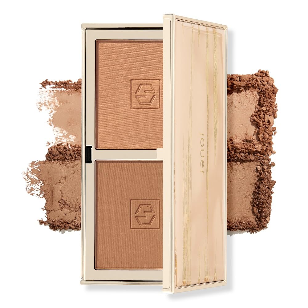 Jouer Sunswept Bronzer Duo 2 Complementary Shades Velvety Formula Matte & Shimmer Shades Vitamin E Talc, Paraben, Gluten & Cruelty Free Beauty & Personal Care Jouer