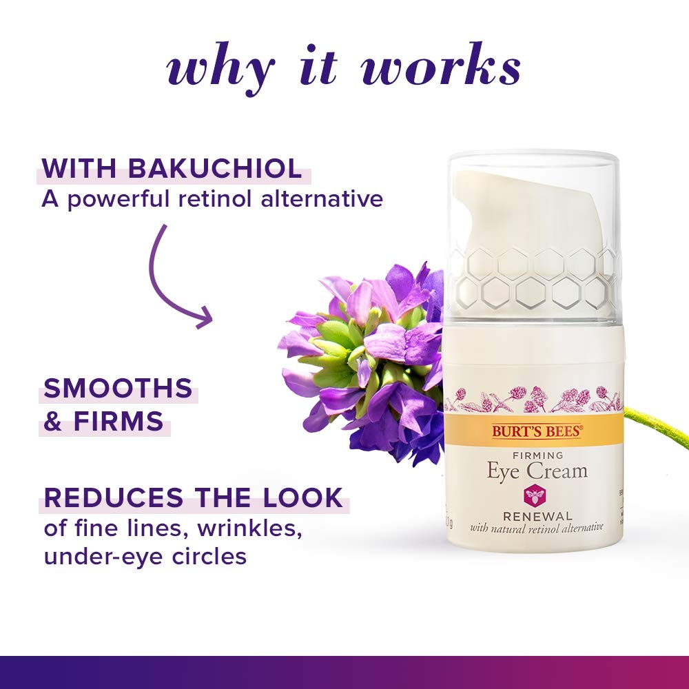 Burt's Bees Renewal Smoothing Eye Cream, Firming Eye Cream, Hibiscus 0.58 Ounce Beauty & Personal Care Burt's Bees