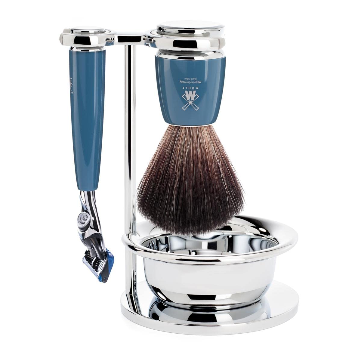 MÜHLE RYTMO 4-Piece Black Fiber 5-Blade Razor Modern Luxury Wet Shaving Set - Perfect for Every Day Use, Barbershop Quality Close Smooth Shave Beauty and Personal Care MÜHLE