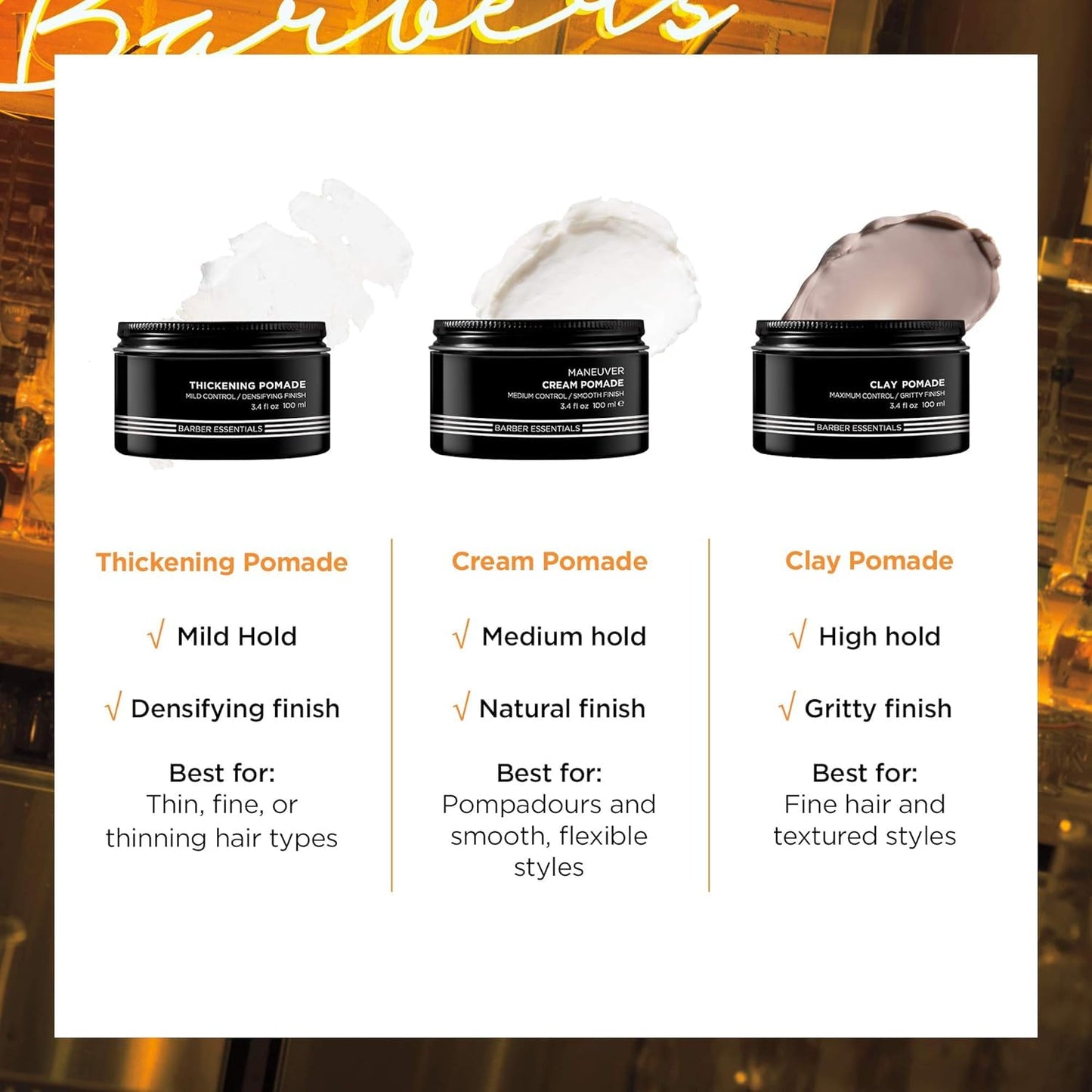 Redken Brews Cream Pomade For Men - Provides Medium Hold With Natural and Smooth Finish With Low Shine, For All Hair Types Beauty & Personal Care Redken Brews