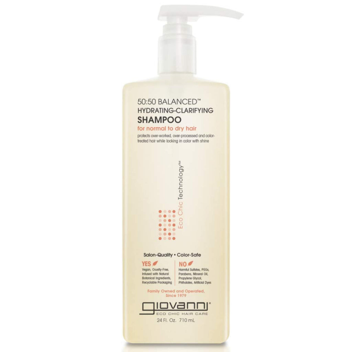 GIOVANNI 50:50 Balanced Hydrating Clarifying Shampoo, 24 fl oz (Pack of 1)