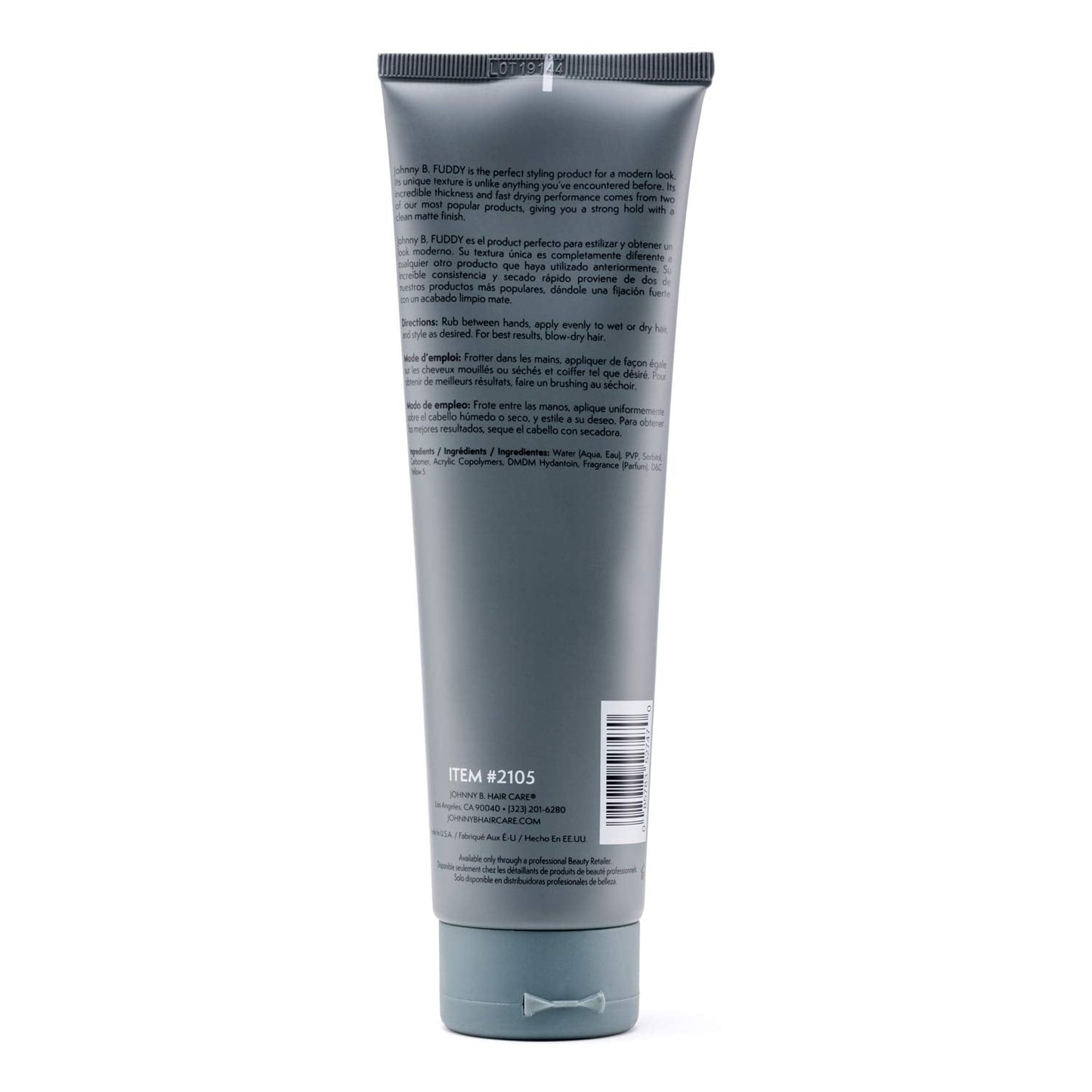 JOHNNY B. Fuddy Strong Professional Matte Hair Styling Gel 6.7 Ounce Beauty & Personal Care JOHNNY B.