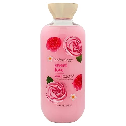 2 in 1 Body Wash and Bubble Bath - Sweet Love by Bodycology for Women - 16 oz Body Wash Beauty & Personal Care Bodycology