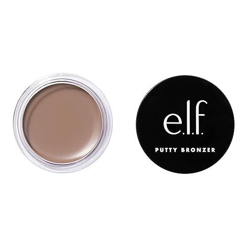 e.l.f. Putty Bronzer, Creamy & Highly Pigmented Formula, Creates a Long-Lasting Bronzed Glow, Infused with Argan Oil & Vitamin E, Feelin’ Shady, 0.35 Beauty & Personal Care e.l.f.