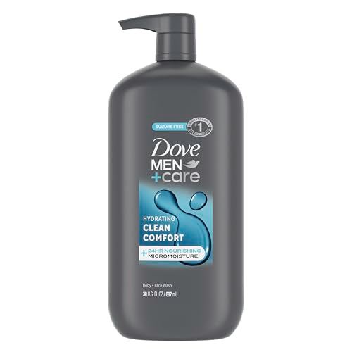 DOVE MEN + CARE Body and Face Wash Hydrating Clean Comfort Men's Body Wash with 24-Hour Nourishing Micromoisture Technology 30 oz Beauty & Personal Care DOVE MEN + CARE