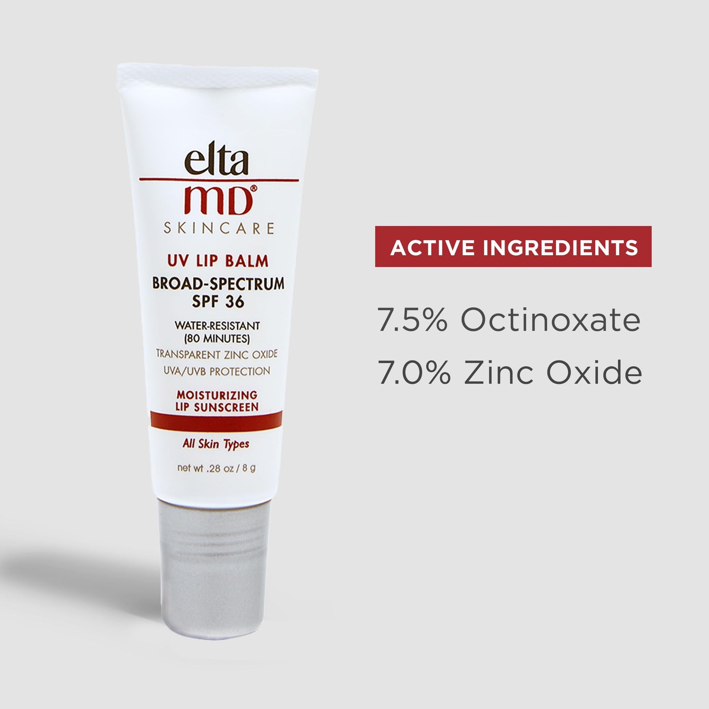 EltaMD UV Lip Balm SPF Sunscreen, Sunscreen Lip Balm with SPF 30+, Protects Dry Cracked Lips, Transparent Zinc Oxide, 0.28 Tube (Pack of 2) Beauty & Personal Care EltaMD