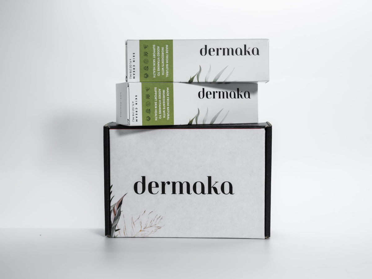 Dermaka Skin Cream 4oz Tube, 2 Pack, Arnica Moisturizer with Vitamins A & E