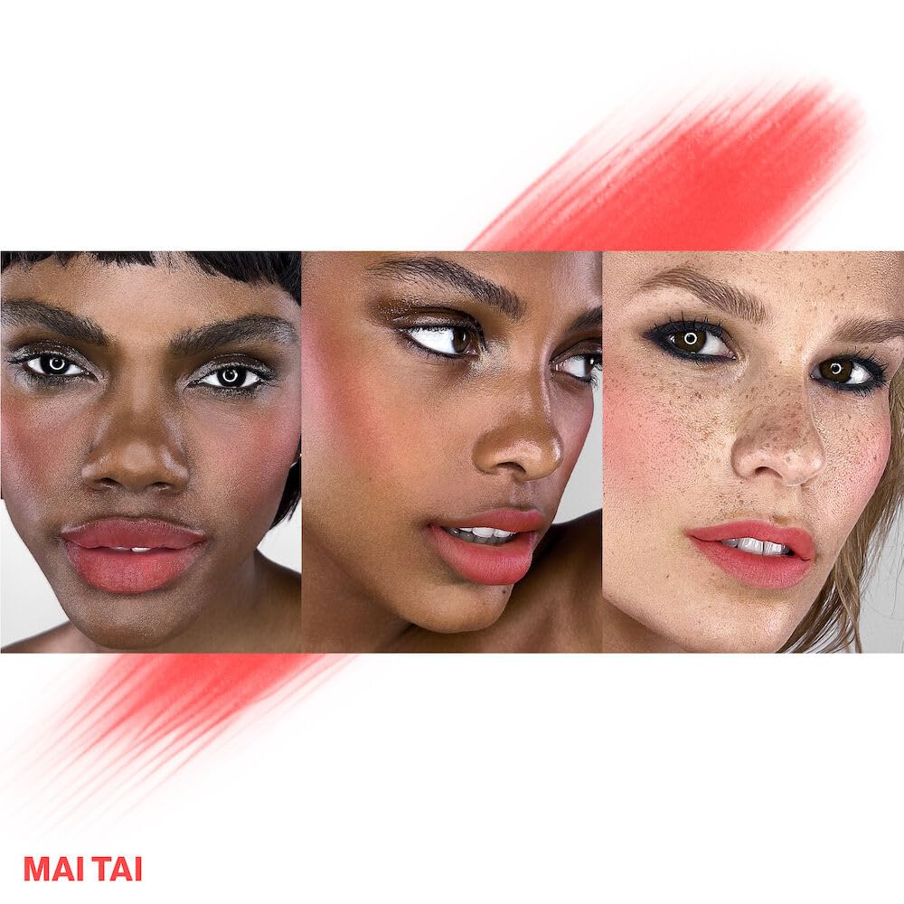 Smashbox Halo Sheer To Stay Cream Cheek + Lip Tint | Sheer-to-Medium Coverage + Matte, 0.34 Fl Oz, Mai Tai Beauty & Personal Care Smashbox