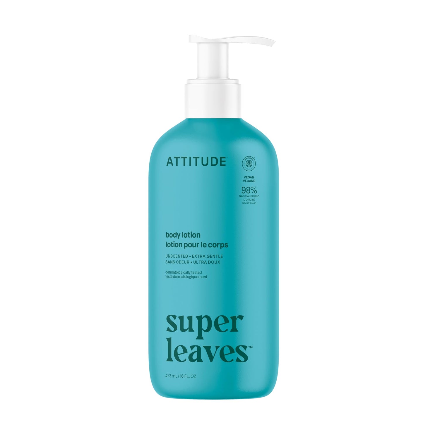 ATTITUDE Body Lotion, EWG Verified Moisturizer, Vegan Skin Care Products, Non-Greasy, Hydrating for Dry Skin, Cruelty Free, Extra Gentle, Unscented Beauty & Personal Care BIO SPECTRA ATTITUDE