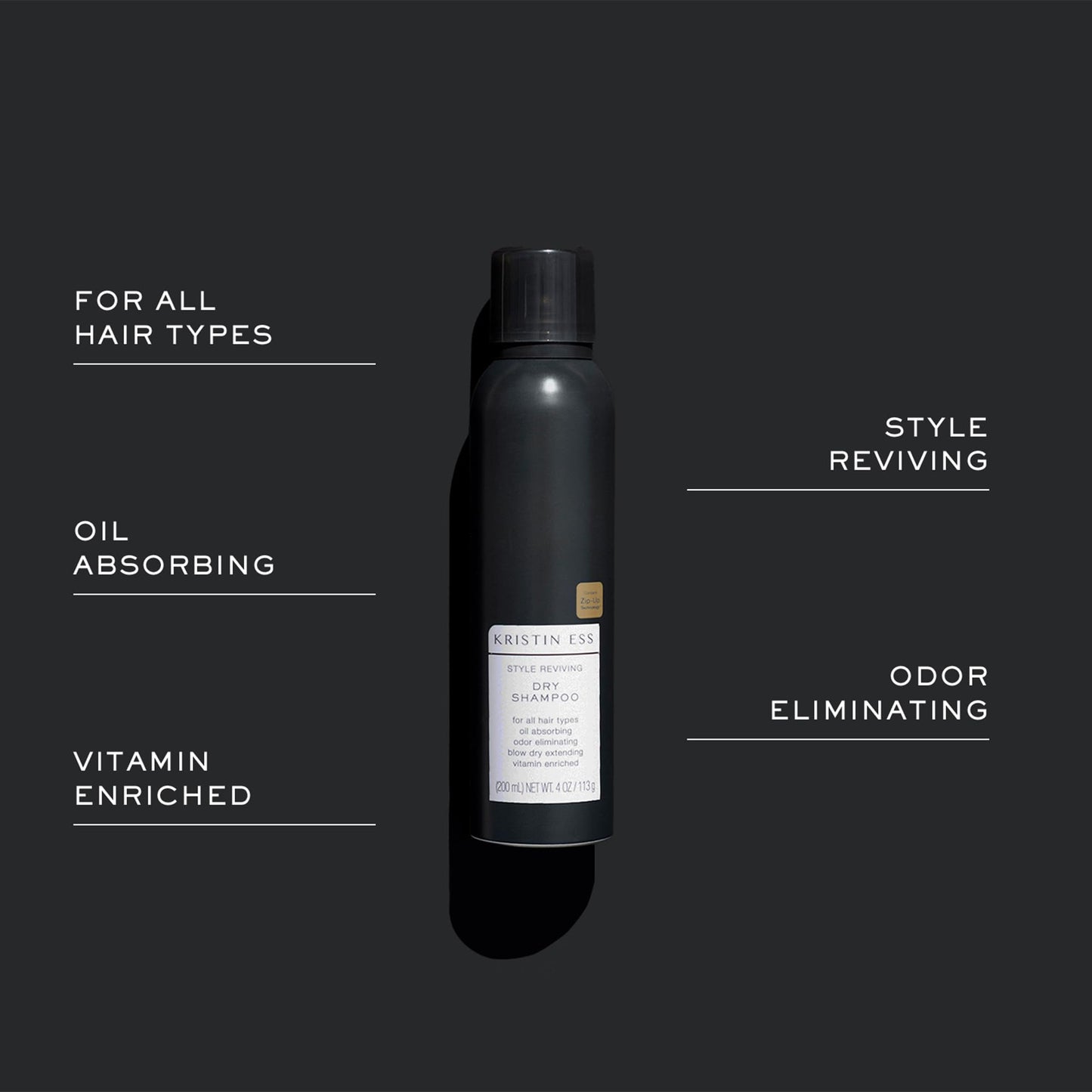 Kristin Ess Volumizing Vitamin C Dry Shampoo Spray for Oily Hair + Frizz - Oil Absorbing Style Extender with Minimal Residue - Powder Spray - Sulfate Beauty and Personal Care Kristin Ess