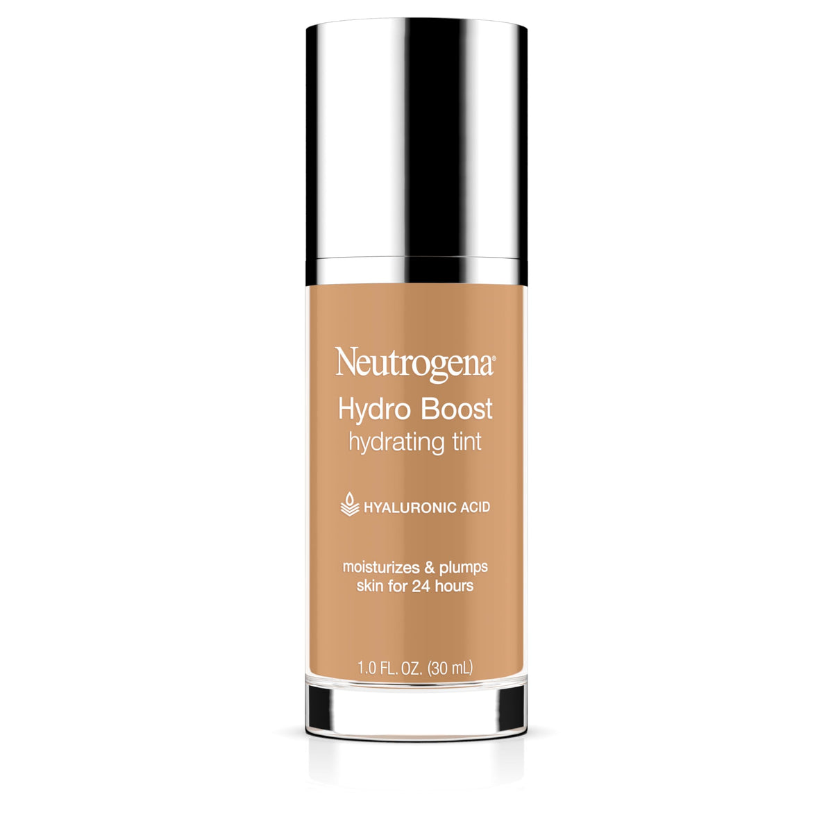 Neutrogena Hydro Boost Hydrating Tint Foundation Makeup for Dry Skin, with Hyaluronic Acid, Lightweight Oil-Free Water Gel, Non-Comedogenic, 85 Honey Beauty & Personal Care Neutrogena
