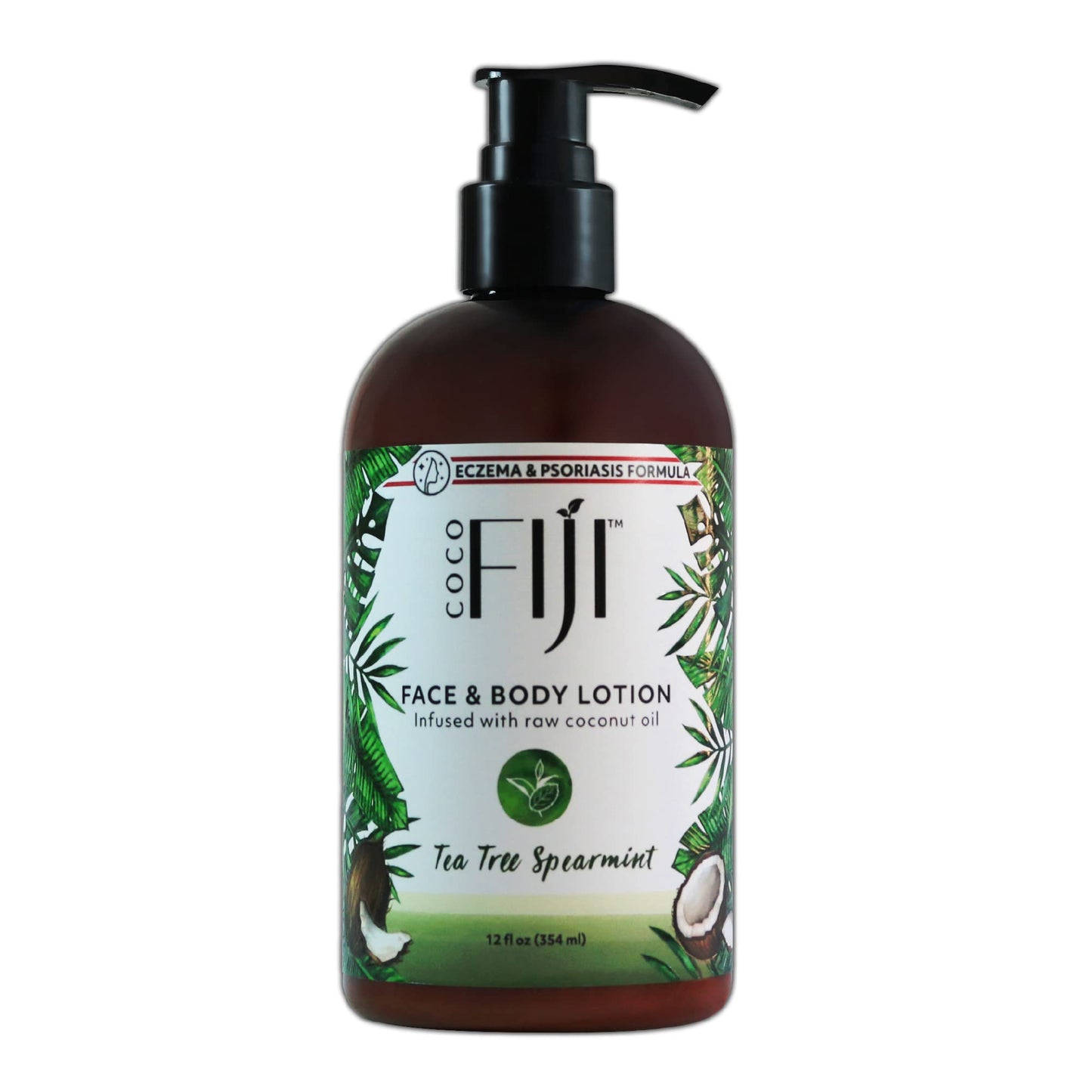 Coco Fiji Face & Body Lotion Infused With Coconut Oil | Lotion for Dry Skin | Moisturizer Face Cream & Massage Lotion for Women & Men | Tea Tree Beauty & Personal Care Organic Fiji