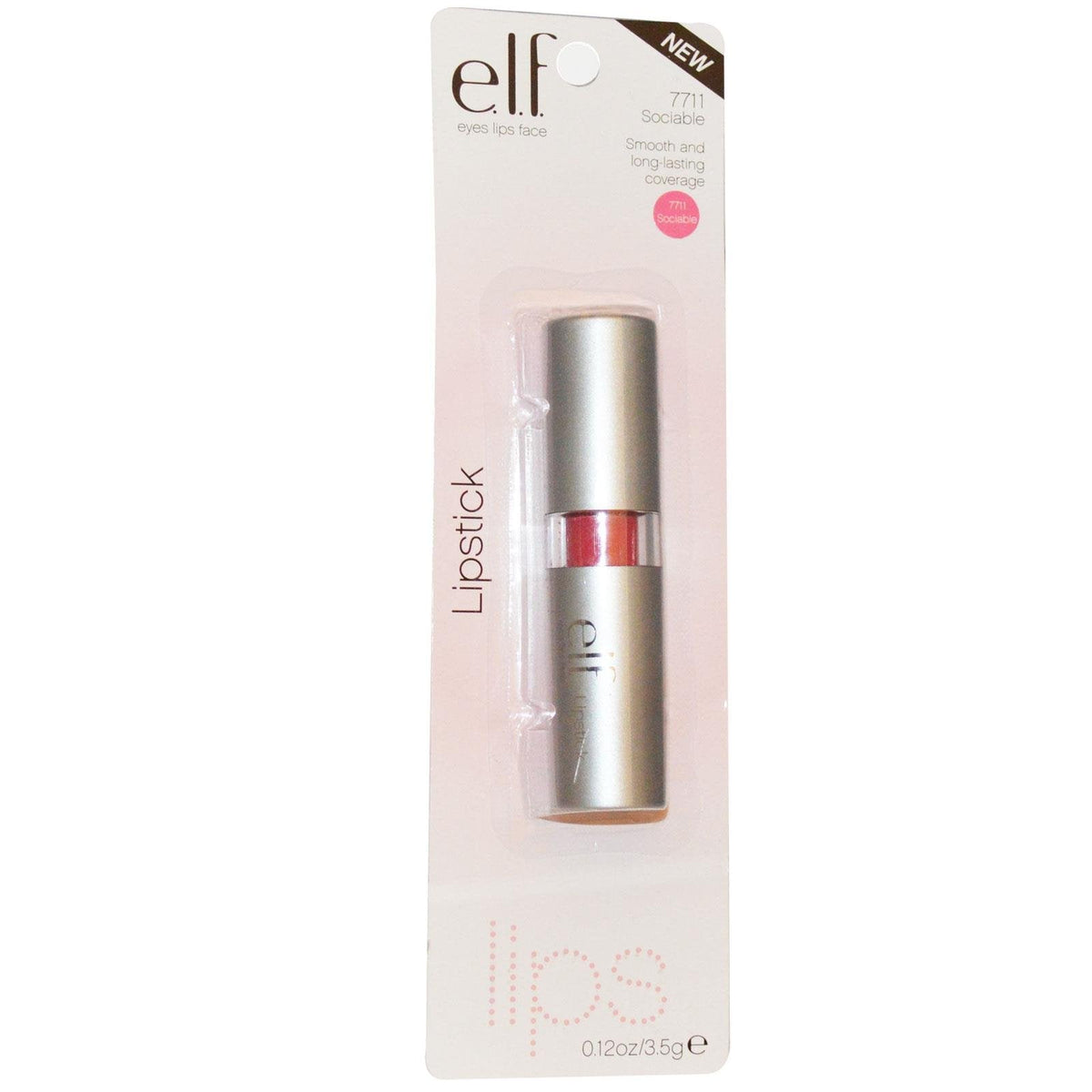 e.l.f. Lipstick, Sociable, 0.12 Ounce Beauty & Personal Care e.l.f.
