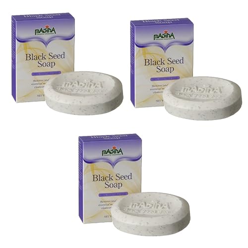 Madina 3 Pack - Blackseed Soap With Shea Butter Beauty & Personal Care Madina