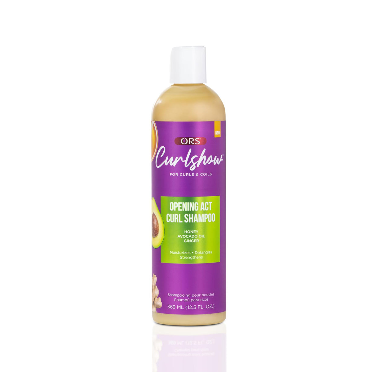 ORS Curlshow Opening Act Curl Shampoo for Cleansing, Moisturizing, Detangling & Strengthening 12.5 Ounces