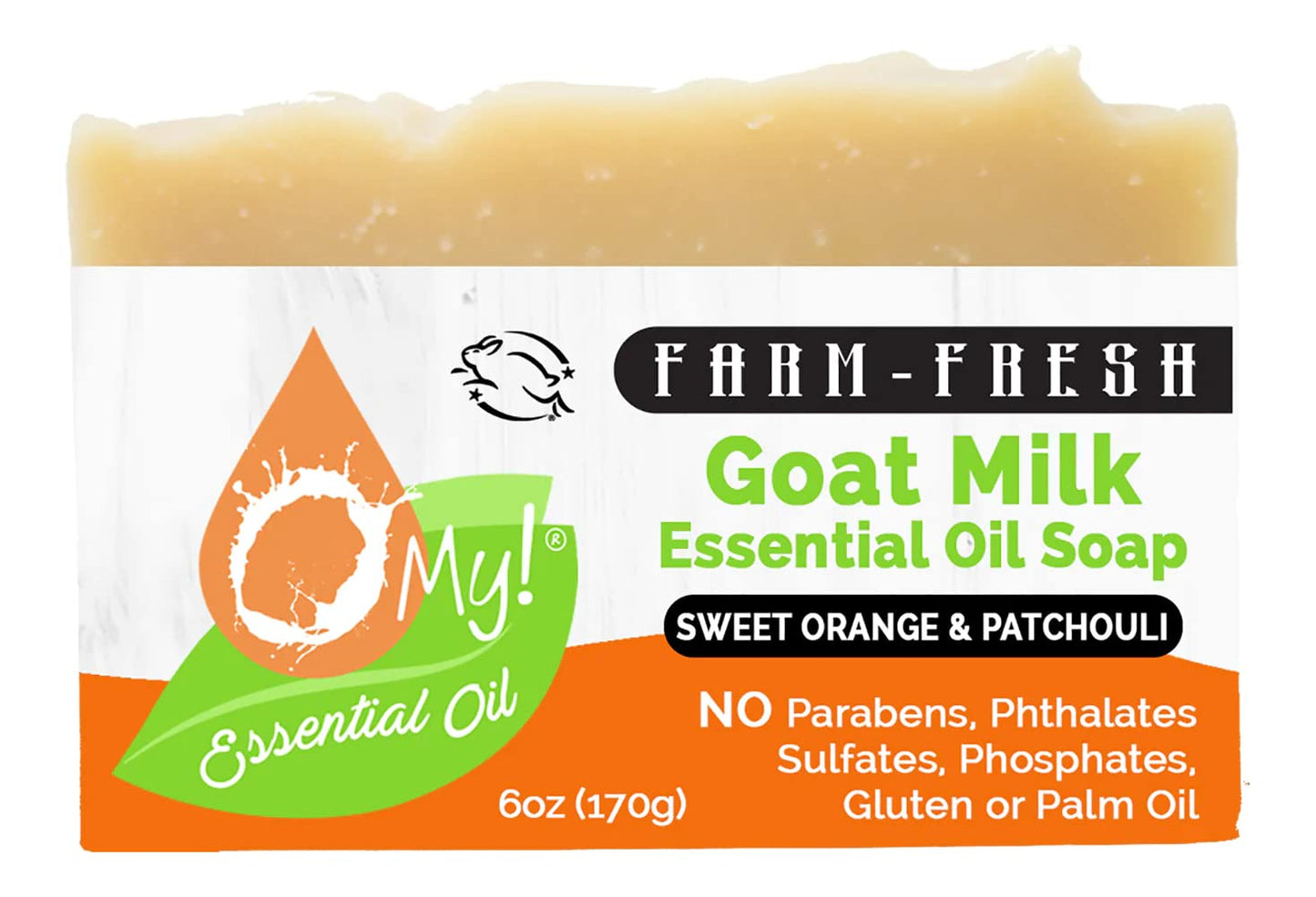 O My! Goat Milk Essential Oil Soap Bar | Made with Farm-Fresh Goat Milk | 100% Pure Essential Oils | Free of Parabens | Handcrafted in USA Beauty & Personal Care O My!