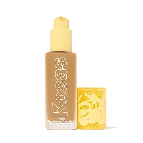 Kosas Revealer Skin-Improving Foundation with SPF 25 Protection - Hydrate, Brighten, Soothe, Plump, Protect Skin - Smoothing Texture, Natural Finish Beauty & Personal Care Kosas