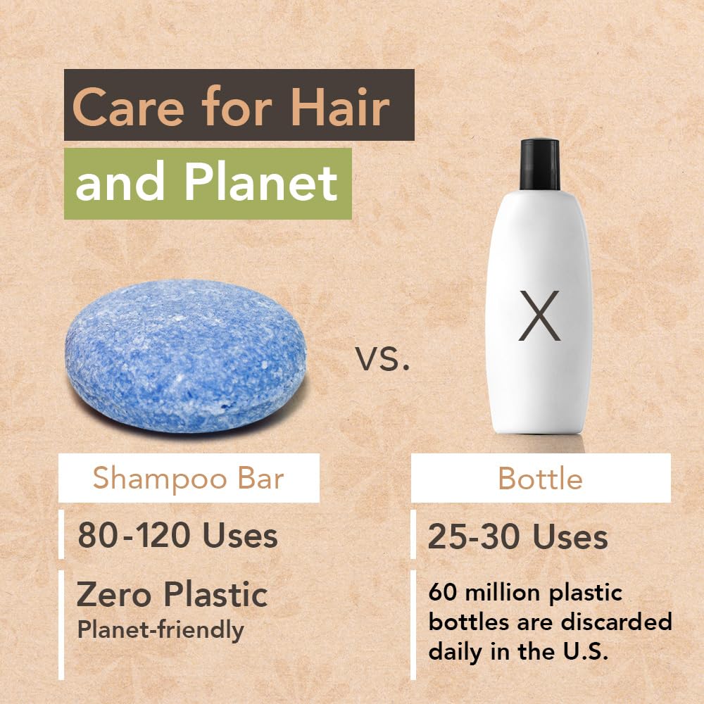 Wave Fresh Linen Shampoo & Conditioner Bar Set - Natural & Organic Moisturizing Vegan Shampoo and Conditioner Bars for Women & Men - Long-Lasting Beauty & Personal Care Clever Yoga