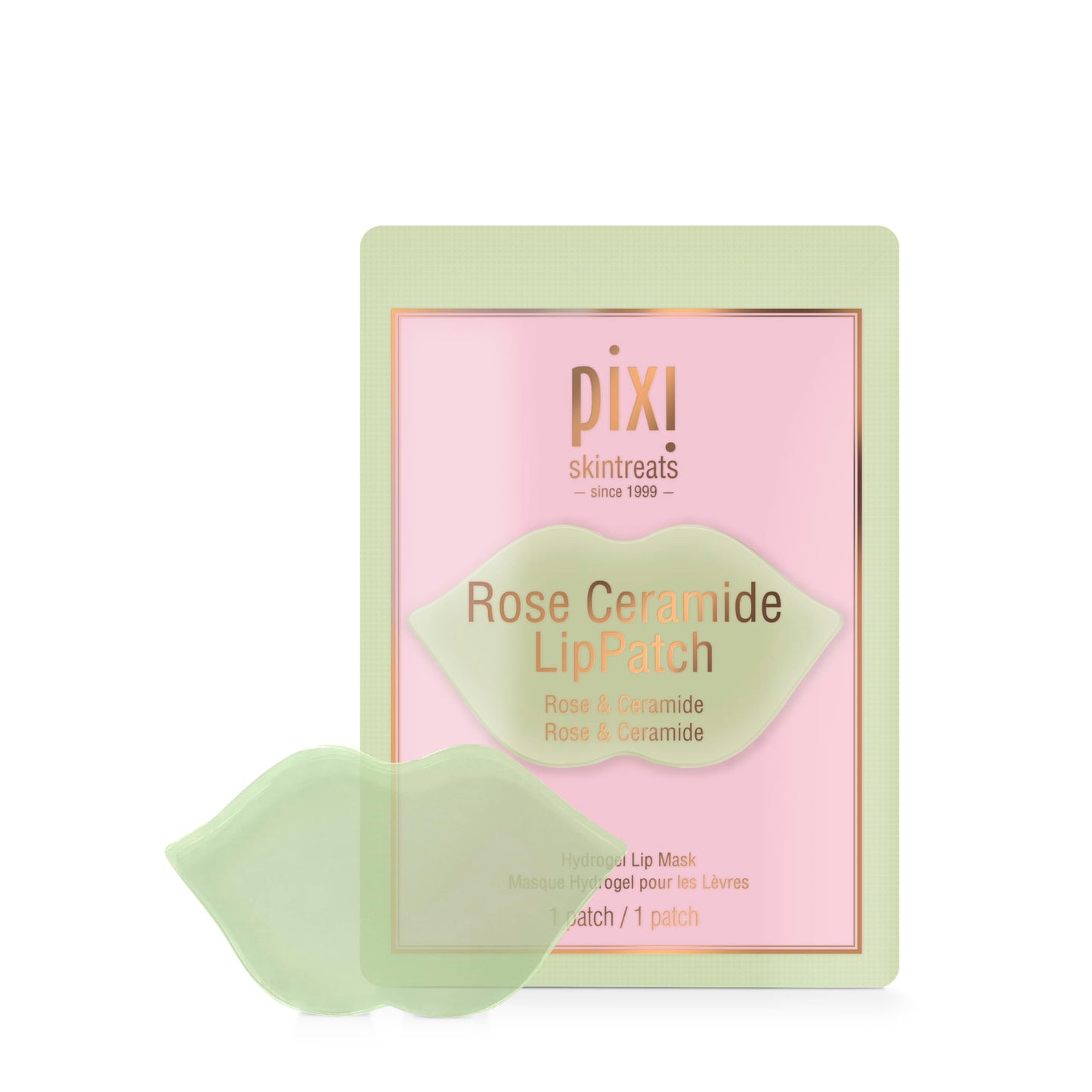 Pixi Beauty Rose Ceramide Lip Patch - Hydrates, Nourishes & Plumps - With Rose, Ceramides & Centella Asiatica - 1 Count Beauty and Personal Care Pixi