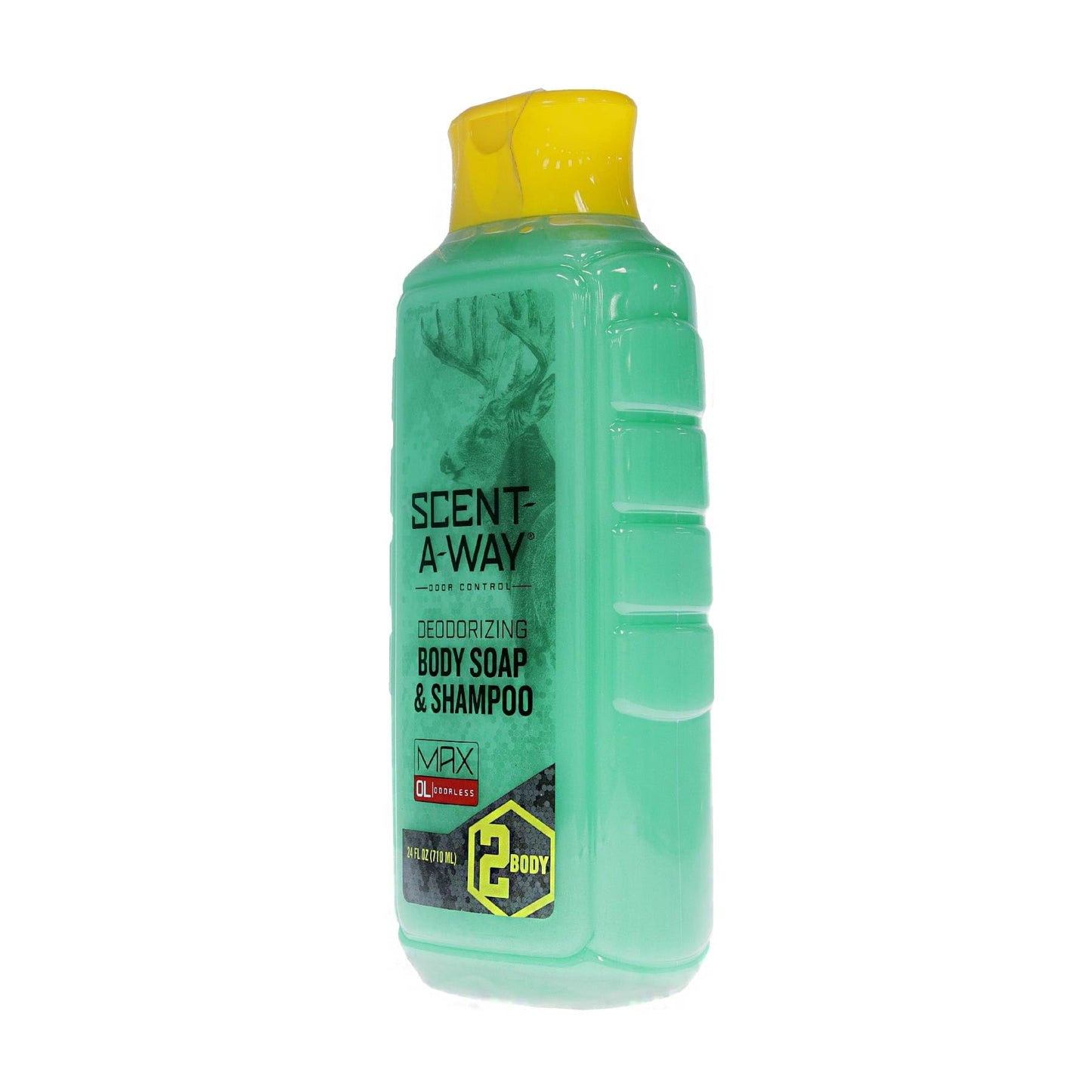 Hunters Specialties Scent-A-Way MAX Liquid Body Soap & Shampoo - Odorless Green Soap Scent Eliminator for Hunters, Trappers, Anglers, and Campers - 24 Beauty & Personal Care Hunters Specialties