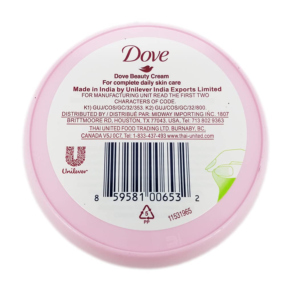 Dove Nourishing Body Care Face, Hand and Body Beauty Cream for Normal to Dry Skin Lotion for Women with 24 Hour Moisturization, 2.53 FL OZ (Pack of 6) Beauty and Personal Care Dove