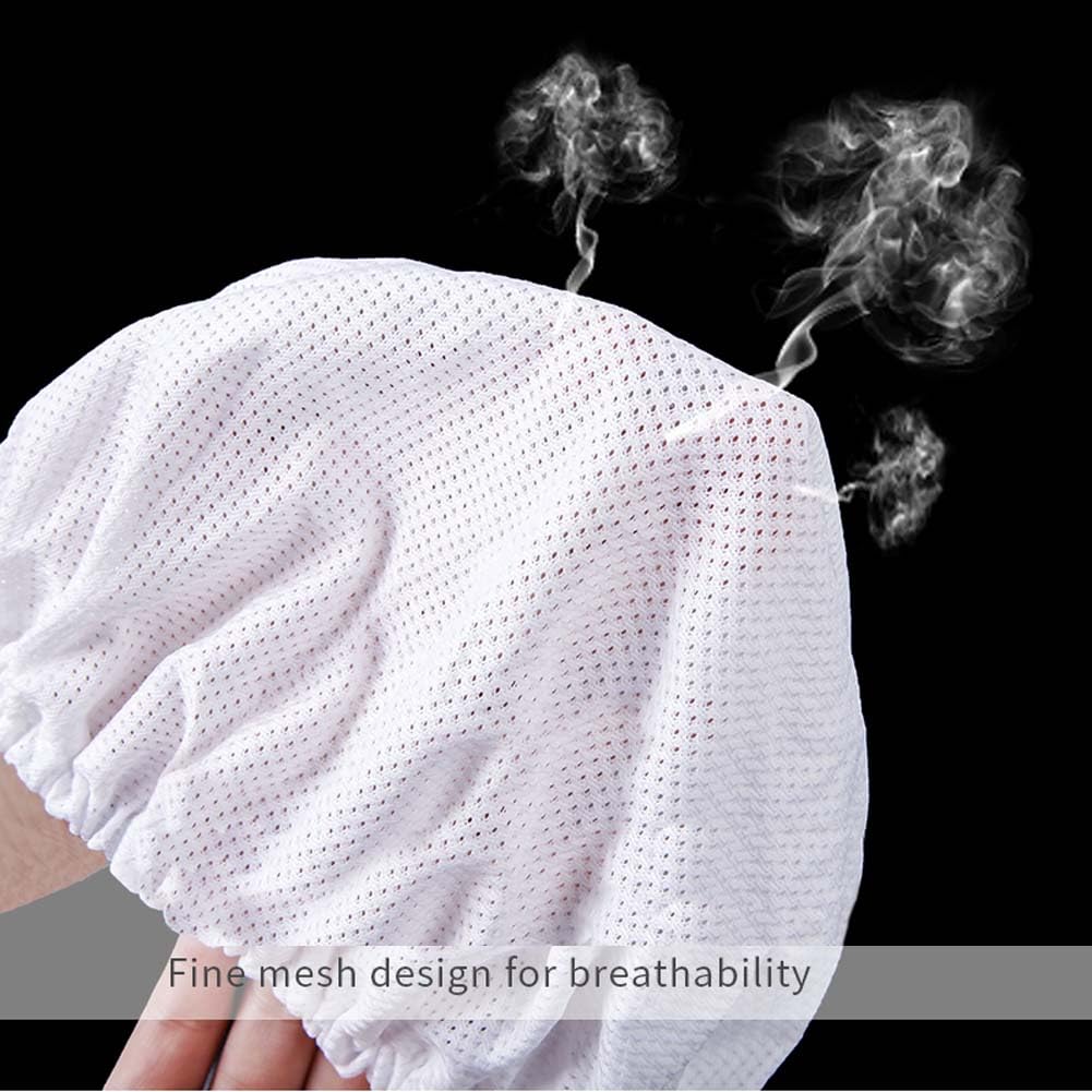 3PC Mesh Sleep Caps Bonnet Night Cap Hair Net Hair Loss Cap for Curly Hair Protection Home Salon Spa Catering White Beauty and Personal Care PENINSULA LOVE