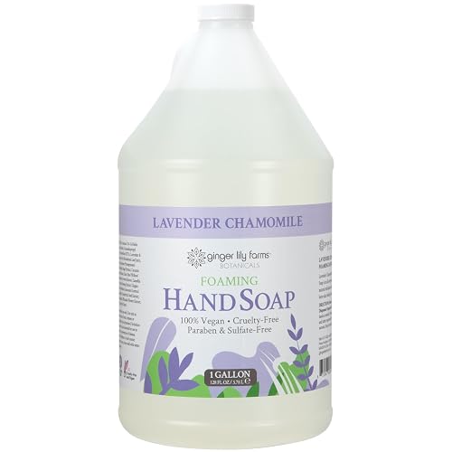 Ginger Lily Farms Botanicals All-Purpose Foaming Hand Soap Refill, 100% Vegan & Cruelty-Free, Lavender Chamomile Scent, 1 Gallon (128 Fl Oz) Beauty & Personal Care Ginger Lily Farms