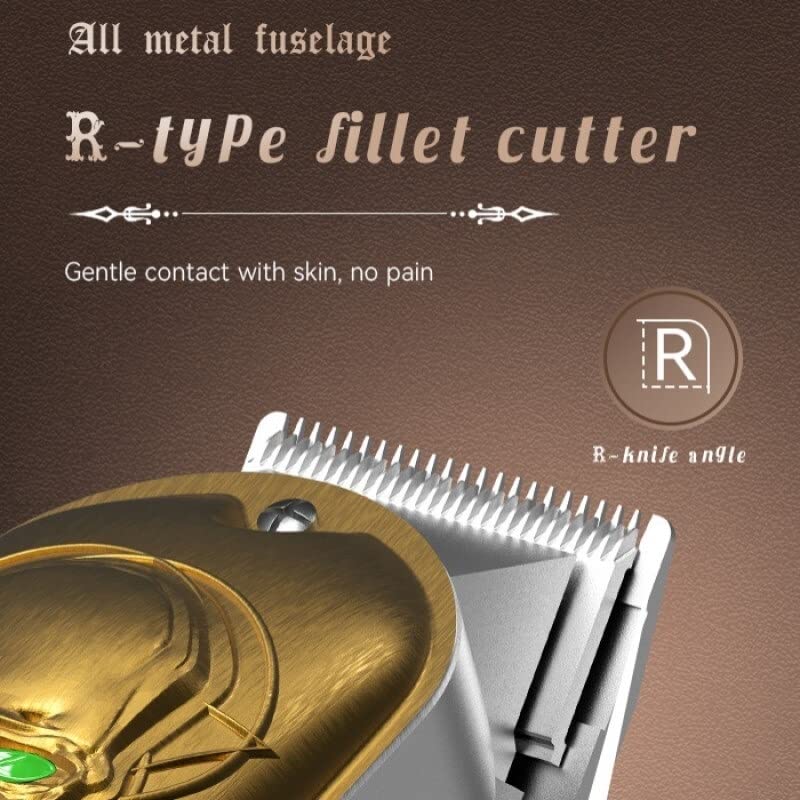 RASRGTRQ Barber Scissors Hair Clippers for Men, All Metal Hairdressing Hair Trimmer for Men Salon Professional Electric Hair Clipper Beard Haircut Beauty and Personal Care RASRGTRQ