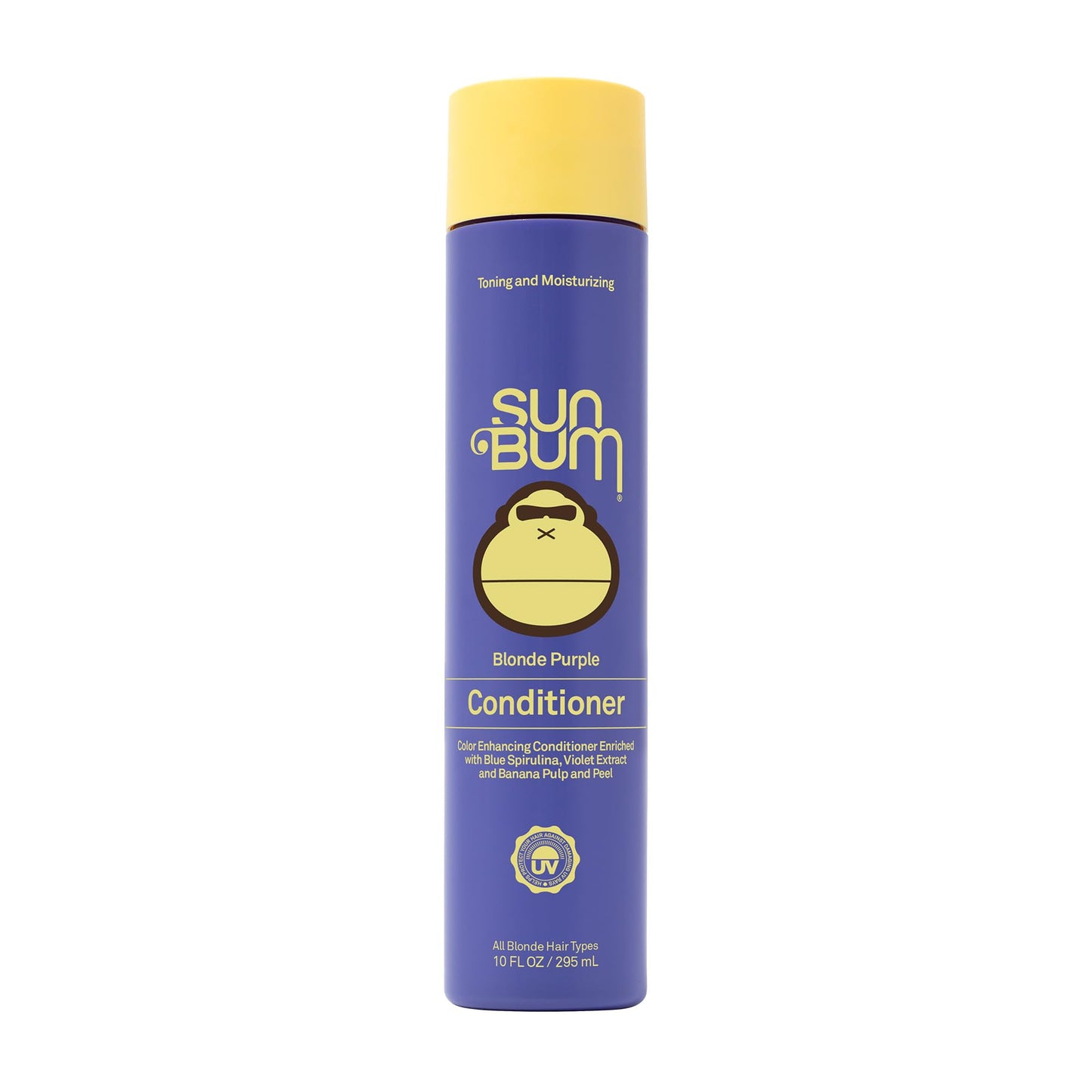 Sun Bum Blonde Purple Conditioner - Moisturizing and Brightening Formula - UV Protecting and Color Enhancing and Toning Hair Treatment for Blonde Hair Beauty & Personal Care Sun Bum