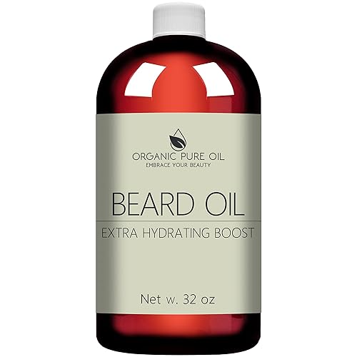 Unscented Beard Oil - Natural, Non-GMO, Facial Hair Hydrating & Conditioning Oil Blend - 32 oz - Bulk Sized, Promoting Growth and Silky Smooth Hair Beauty & Personal Care OPO
